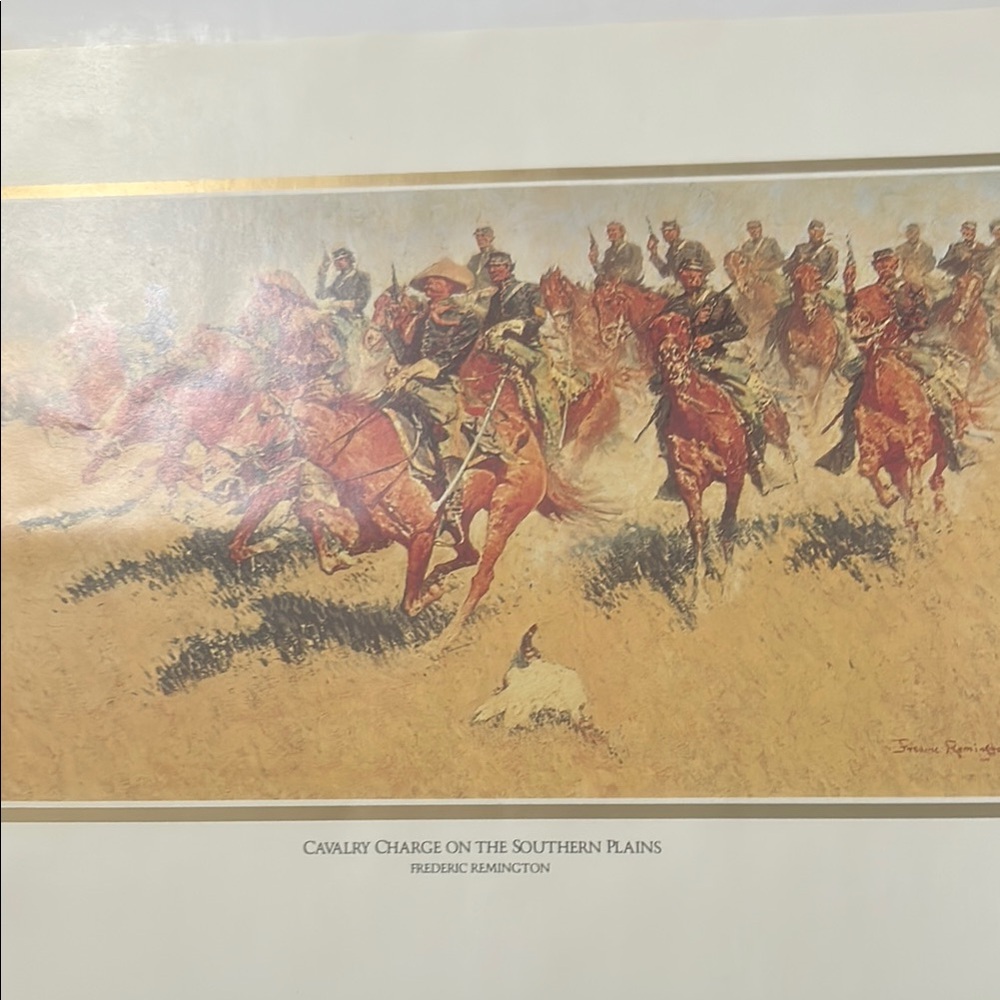 Frederic Remington Cavalry Charge Art Print